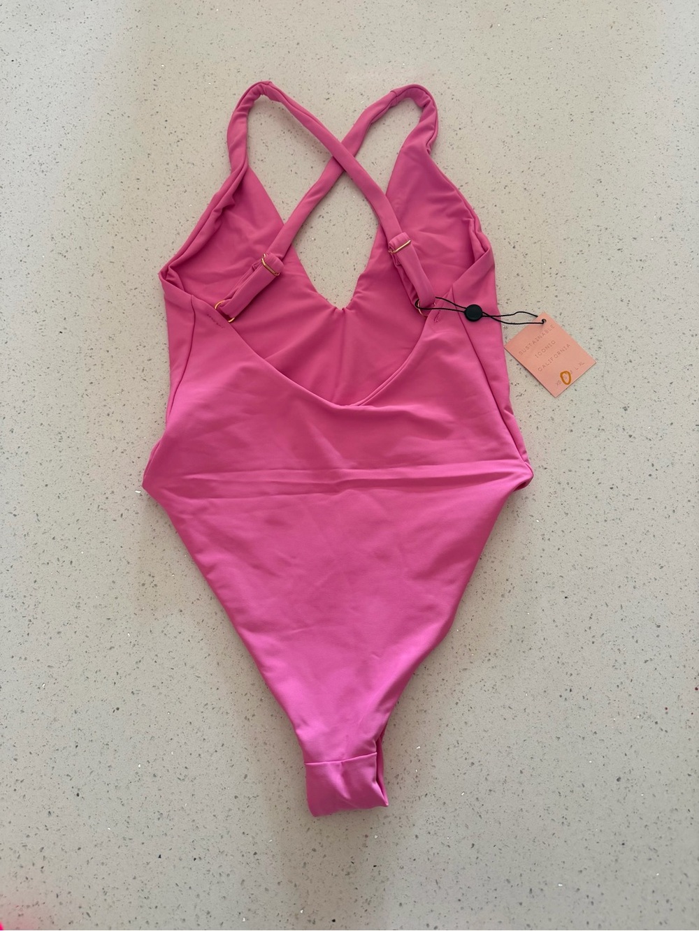 NWT - Skatie Zoey Halter One-Piece Swimsuit - Dahlia Hot Pink - S - Picture 4 of 8